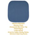 thumbnail image 7 of Sweet Home Collection Memory Foam Honeycomb Non-Slip Back 16" x 16" Chair Pad - Blue, 2 Pack, 7 of 7