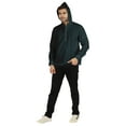 thumbnail image 2 of Inkmeso Solid Henley Hooded Short Kurta For MensLong Sleeve Cotton T-shirt Regular Fit Summer Wear, 2 of 7