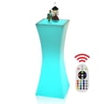 thumbnail image 5 of Puremind LED Rechargeable Light Up Cocktail Table for Bar with Remote, 16 RGB Colors Changing Rechargeable Light Up Furniture Slim Waist with Curves Patio Accent Table, Square Column, 5 of 9