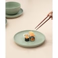 thumbnail image 5 of JoyJolt Mesa 6pc Stoneware 8" Salad plate set - Desert Sage Green, 5 of 8