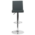 thumbnail image 7 of Emma + Oliver Gray Vinyl Adjustable Height Panel Back Barstool, 7 of 7