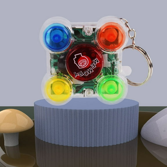ABPWLY Toys LED Electronic Memory Game Keychain Handheld Puzzle Toy for Kids Adults Travel Fidget Stress Relief Educational Gift Kids Games