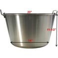 thumbnail image 4 of Cazo Grande Para Carnitas Extra Large 21" inch Stainless Steel Heavy Duty Acero Inoxidable Wok comal Fry, 4 of 4