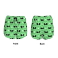 thumbnail image 3 of Picia alien cartoons Pattern Women's 2 in 1 Athletic Running Shorts High Waisted Workout Casual Gym Sweat Shorts with Comfy Liner Zipper Pockets-Large, 3 of 7