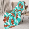 thumbnail image 3 of Fuzoiu Octopuses Print Flannel Throw Blanket,Light Weight Warm Decorative,Throw Blanket Cover for Sofa, Couch, Bedroom,Travel-80"x60", 3 of 6