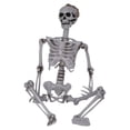 thumbnail image 2 of AKEGAMN Halloween Skeleton Life Size Full Body Posable Joints Human Skeletons Creepy Halloween Skeleton Decor For Halloween Party House Supplies 【Adjustable Joints Design】: Adjustable bones for chin, 2 of 6