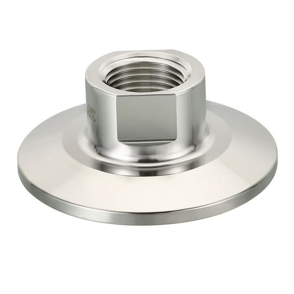 2 Inch TC Tri Clamps Adaptor, Tri-Clover Fittings to NPT 3/8" Female Thread Adaptor 304 Stainless Steel, 50.5mm