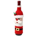thumbnail image 2 of Xihbxyly Solo Productos Fabricados En Estados Unidos Juego de Botellas de Vino de Navidad, Muñeco Anciano de Tela Tejida, Juego de Champán, Accesorios de Escritorio para Disfraces, 2 of 7