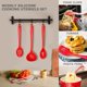 thumbnail image 4 of Juego de utensilios de cocina Juego de utensilios de cocina Juego de espátula de utensilios de silicona esenciales para cocina, juego de silicona resistente al calor (rojo), 4 of 5