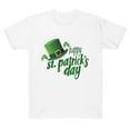 thumbnail image 4 of Xuyuer St. Patrick's Day Women Shamrock Clover Graphic Casual T-Shirt Short Sleeve Fashionable Tee Pullover Tops Shamrock Tee Round Neck T-Shirt Irish Tops, 4 of 5