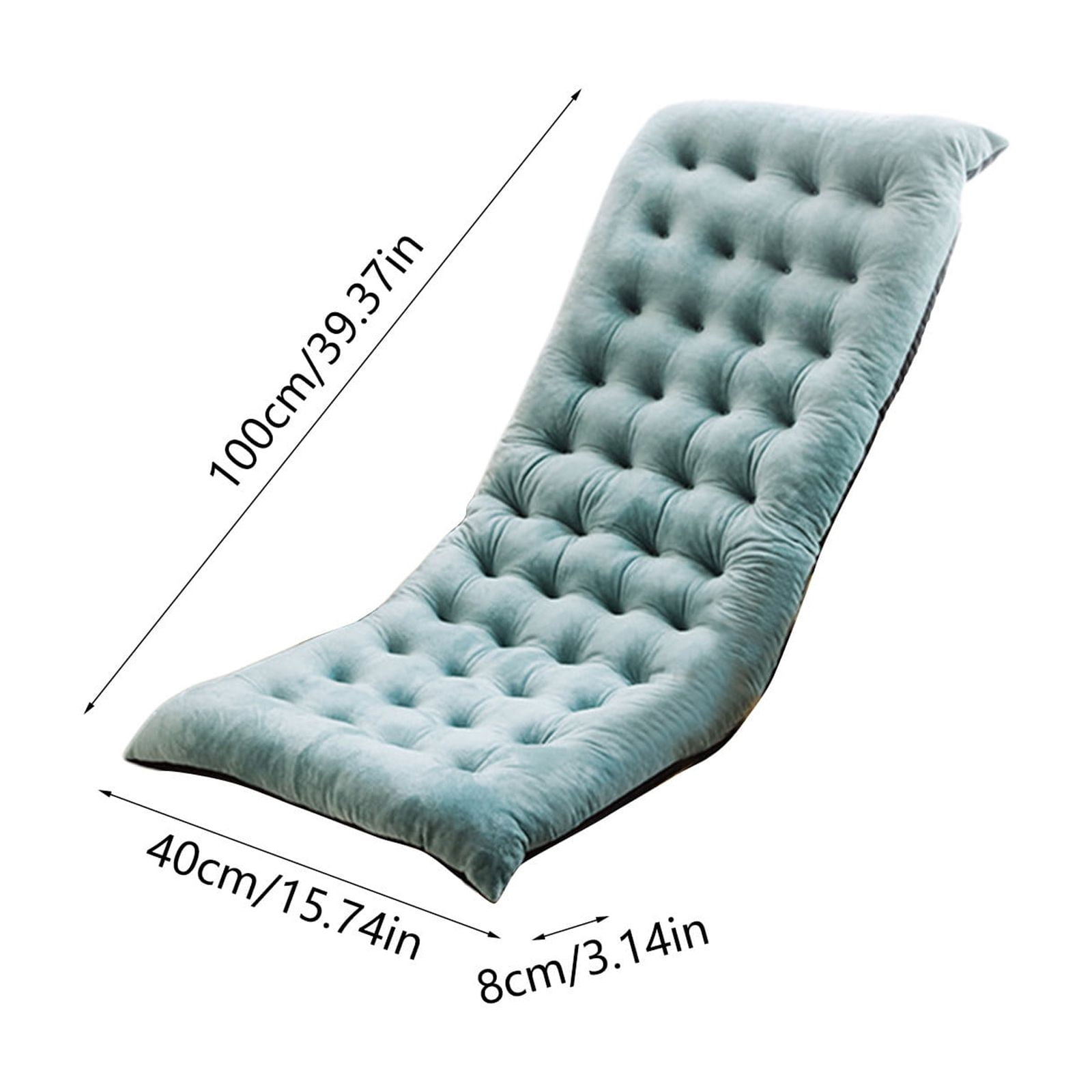 InsCrazy Rocking Chair Cushions Waterproof and Unfading Super Soft Comfy Chair Pad Sofa Cushions for Indoor Outdoor Recliner Cushion 16 X 40 inches