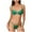 Green, variant on Cathalem Swimsuit for Women High Waisted Tummy Control Ribbed Bikini Crop Top Brazilian Swimsuit Set 2 Piece (Black,S)