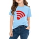 thumbnail image 3 of Blusas y camisas de manga corta con cuello redondo para niños y niñas, camisetas gráficas de manga corta, blusas con estampados bonitos para la temporada escolar., 3 of 8