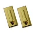 thumbnail image 4 of KAKOWELY bag hardware 2PCS Handbag Suitcases Accessories High-end Female Bag Lock Simple Rectangular Bag Buckle Zinc Alloy Leather Bag Lock for Handbag Bag (Golden)Size L, 4 of 5
