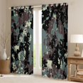 thumbnail image 2 of Homewish Rustic Camo Curtains Pack of 2 (42x84 Each),Pixel Geometric Curtains Blackout,Green Brown Black Bedroom Curtains For Boys Kids,Ultra Soft Home Decor, 2 of 6