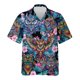 thumbnail image 3 of Camisa hawaiana con estampado 3D de búho misterioso para hombre, blusa con estampado de animales salvajes, camisetas Aloha unisex de verano, camisetas con solapa y mangas cortas, 3 of 5