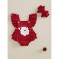 Baby Girl Christmas Outfit Newborn Bubble Corduroy Romper Infant