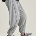 thumbnail image 4 of Odeerbi 3-14 Years Toddler Boys Ice Silk Sweatpants Summer Workout Athletic Sports Jogger Pants Casual Loose Ankle Joggers, 4 of 5