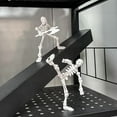 thumbnail image 6 of Magnetic Skull Joint Multi-Joint Action Figure - Fully Articulated Skeleton with Weapon Set for Desk Decoration, Sketching Practice, Halloween Gift, 6 of 7