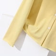thumbnail image 6 of Miluxas Women's Classic Long Sleeve Cardigan Solid Color Round Neck Casual Open Front Button Down Cardigans Yellow XL(XL), 6 of 7