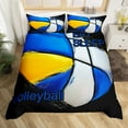 thumbnail image 2 of Erosebridal Volleyball City Duvet Cover Twin, Eat Sleep Comforter Cover Twin, Rugby Player Decor, Reversible 2-Piece, 2 of 7