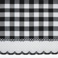 thumbnail image 3 of Traditional Elegance Buffalo Check Window Curtain Tier Pair - 58x24 - Black, 3 of 3