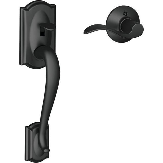 Poignée d'Entrée avant avec Levier de Porte Accent pour Gaucher Demi-Poignée Bronze Vieilli FE285 CAM 716 Acc CAM LH