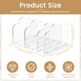 thumbnail image 2 of Clear Shelf Dividers Adjustable Plastic Closet Organizer Handbag Purse Storage (style01 ), 2 of 9