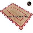 thumbnail image 5 of Jaipur Art And Craft Handmade Carpet for Home for Scallop Bohemian Jute Area Rug (3x8 Sq ft), 5 of 6