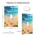 thumbnail image 3 of Haiem Tropical Beach With Starfish Pattern Decorative Wall Plates, 1-Gang 5.0" x3.0", Unbreakable Thermoplastic Faceplate Cover for Decorator Receptacle Outlet & Switch-Style T, 3 of 6