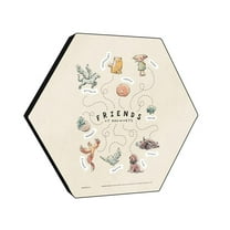 Harry Potter (Charming Vintage Friends) KNEXAGON® Wood Print