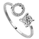 thumbnail image 5 of Jumpingount Anillo abierto con letras mayúsculas de cobre, anillos seguros reutilizables para compras, joyería de maquillaje ornamental, regalo Type3 NO3, 5 of 5