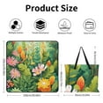 thumbnail image 2 of Cute Colorful Flower Waterproof Picnic Blanket with Foldable Zipper, Suitable for Outdoor Use, Suitable for Travel, Camping, Beaches, Parks, Grasslands, Picnic Blanket Accessories, 2 of 7