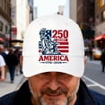 thumbnail image 2 of 250th Anniversary Outdoor Sun Hat for Men Women UPF 50+ Wide Brim Packable Adjustable Hat for Hiking Camping Beach Travel Patriotic Adventures, 2 of 6