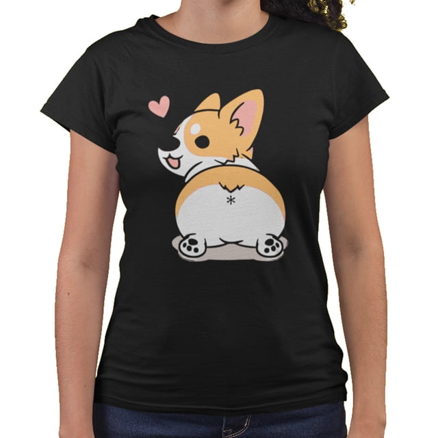 Playera Perrito Trasero Dama Once Playera manga corta