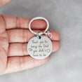 thumbnail image 5 of Daddy Keychain Thank You for Being The Dad You Didn't Have To Be Keyring Father's Day Gift From Daughter Son Key Chain, 5 of 5