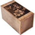 thumbnail image 3 of Floral Dove Wooden Urns for Human Ashes Adult Large - Butterfly Cremation Urn for Ashes -Burial Urn for Columbarium - Funeral Urn Box (250 LB - Hardwood, Dove - 3), 3 of 3