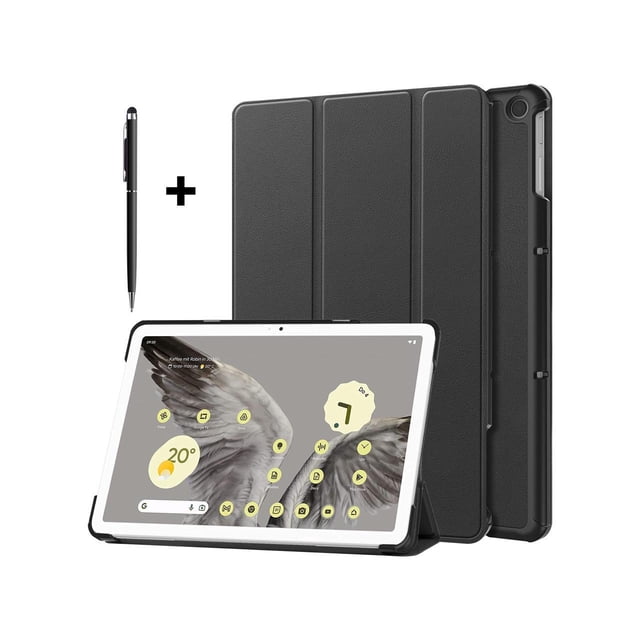 Google Pixel Tablet Case 11 Inch 2023, Slim Stand Protective Case Smart Folio Cover with 2 in 1 Stylus Pen