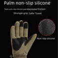 thumbnail image 5 of Guantes de esquí para hombre, de invierno, con forro polar, gruesos, para ciclismo al aire libre, motocicleta, a prueba de viento, impermeables, a prueba de frío, cálidos, guantes de pantalla táctil, 5 of 5