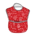 thumbnail image 2 of Zufioo Hohoho1 Print Toddler Adjustable Waterproof Bib, 11.6x15 Inch Feeding Bib Suitable for 6-24 Month Babies, 2 of 8