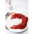 thumbnail image 4 of Holzlrgus Cheesecloth Napkins Set of 6, 20 x 20 Inch Gauze Dinner Cloth Napkins, Handmade Square Rustic Table Napkins for Parties Weddings Event Family Dinner Boho Boho Decoration, Terracotta, 4 of 7