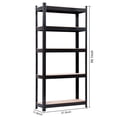 thumbnail image 4 of IVV Storage Shelving Unit, 5-Tier Adjustable Heavy Duty Garage Metal Organizer Utility Rack, for Kitchen Pantry Basement Bathroom Laundry - 27.56"L x 11.81"W x 59.06"H, Black, 4 of 7