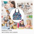 thumbnail image 7 of Filipino Flag Stars Sun Pattern Insulated Adults Lunch Bag with Removable Shoulder Strap&Front Pocket Lunch Tote Box Reusable Cooler Bag, 7 of 7
