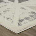 thumbnail image 4 of Rug Branch Abstract Geometric Modern Cream Grey Indoor Area Rug - 7x10, 4 of 7