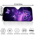 thumbnail image 5 of Uorisanigo Galaxy Purple Butterfly Summer Sunshades for Car Window Folding Car Shade Front Windshield Sunlight Resistant Blocker Visor Protector Cover Car Accessiores for Most Cars, 5 of 7