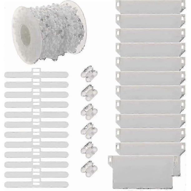 Vertical Blind Repair Kit, Vertical Blind Accessories, Plastic Chain Connector Top Connector 89mm Weight Slats 26-27s