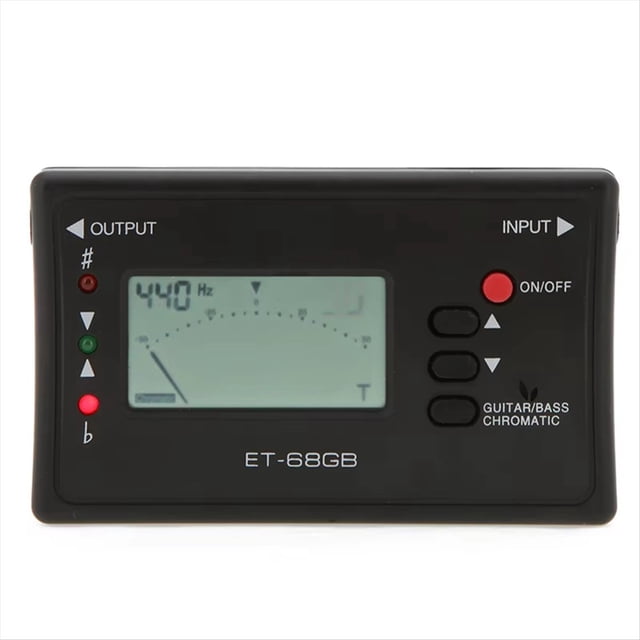 ET-68GB Afinador Digital LED para Bajo, Ukelele, Violín, Accesorios Instrumentos de Sonido, Guitarras, Cromático,
