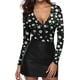 thumbnail image 2 of Xishao Women's Round Neck Short Sleeve T Shirts Basic Bodysuits Xishao ropa, 2 of 2