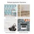 thumbnail image 3 of Amdohai 1PC Self Adhesive Wood Grain Retro Tile Stickers Waterproof PVC Removable Wall Stickers Decals DIY Wallpapers for Kitchen Bathroom Home Tidy Protection, 3 of 8