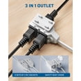 thumbnail image 4 of Cable de extensión DEWENWILS de 6 pies, 2 clavijas, 3 enchufes polarizados, x2, 4 of 7